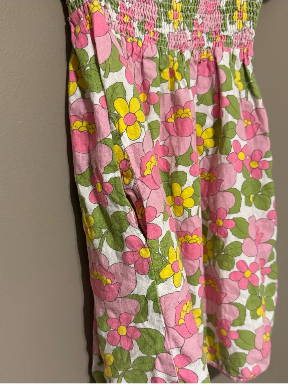 Show Me Your MuMu Bixby Mini Dress Chic Floral Puff Sleeve Smocked Sundress XL - Picture 3 of 6
